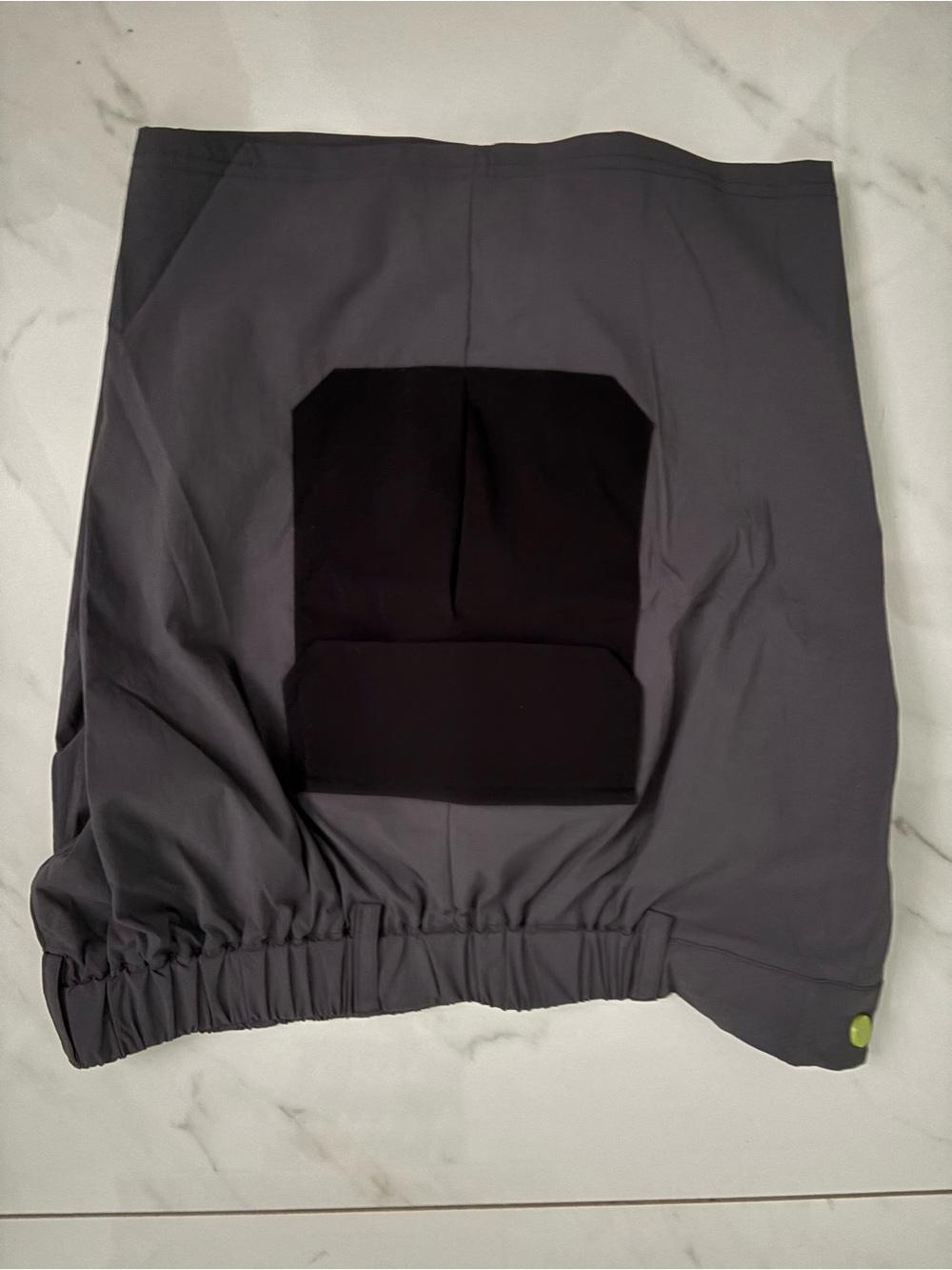 SHEIN Gray Shorts with Black Seat Panel